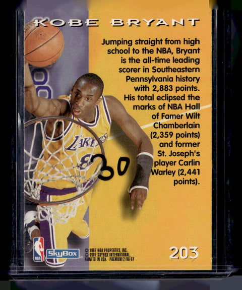 1996-97 SkyBox Premium #203 Kobe Bryant