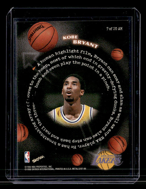 1997-98 Skybox Metal Universe #7 Kobe Bryant All Millennium