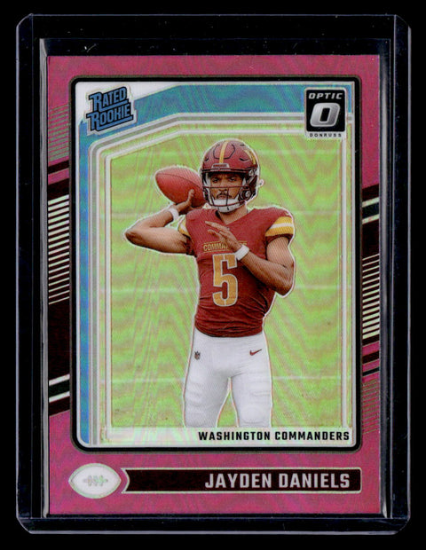 2024 Donruss Optic #248 Jayden Daniels Blue Hyper