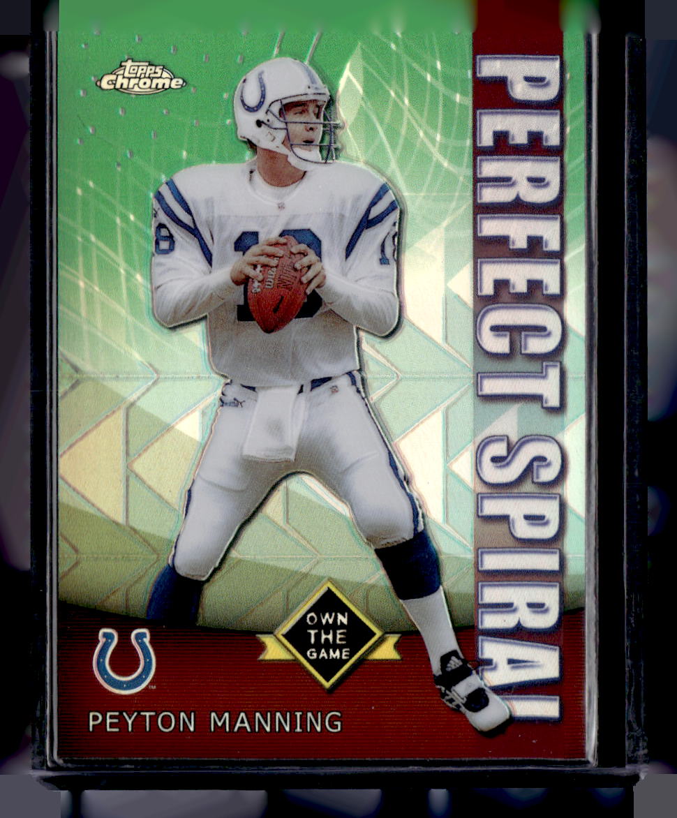 2001 Topps Chrome #PS2 Peyton Manning  Perfect Spiral Refractor