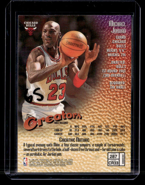 1997-98 Topps Finest #287 Michael Jordan