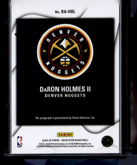 2024-25 Panini Revolution #RA-HOL DaRon Holmes II Auto