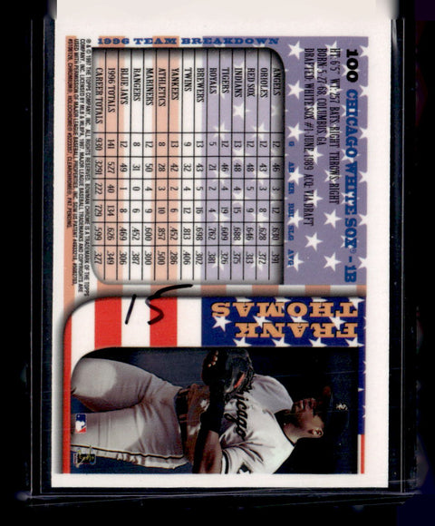 1997 Bowman Chrome #100 Frank Thomas