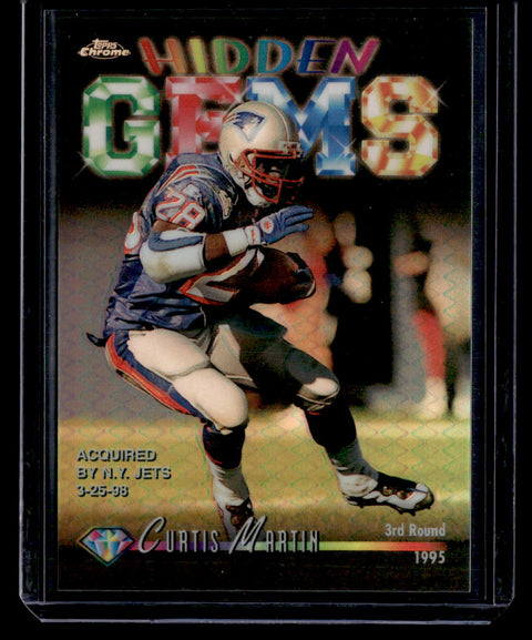 1998 Topps Chrome #HG14 Curtis Martin Hidden Gems Refractors