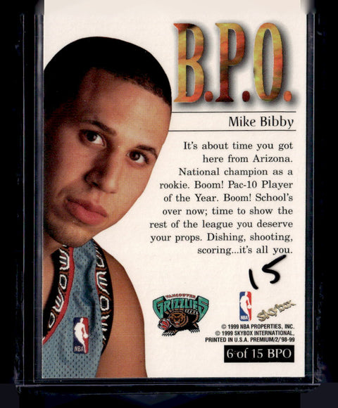 1998-99 SkyBox Premium #6 BPO Mike Bibby B.P.O.