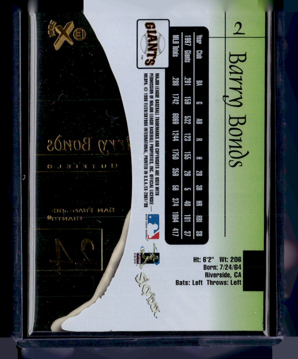 1998 Skybox E-X2001 #2 Barry Bonds