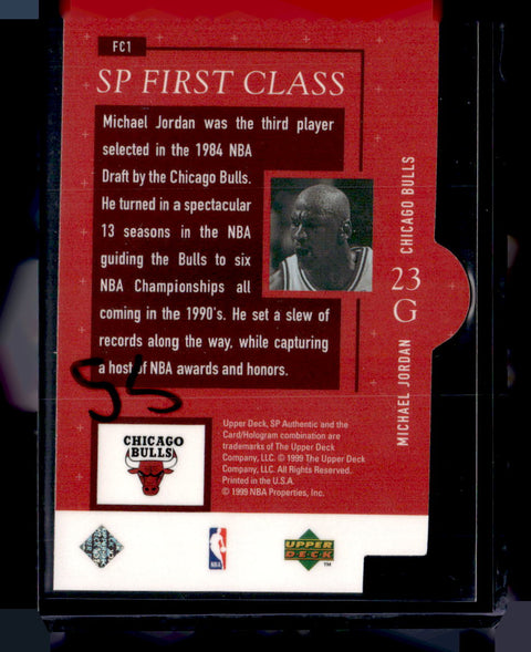 1998-99 SP Authentic #FC1 Michael Jordan First Class