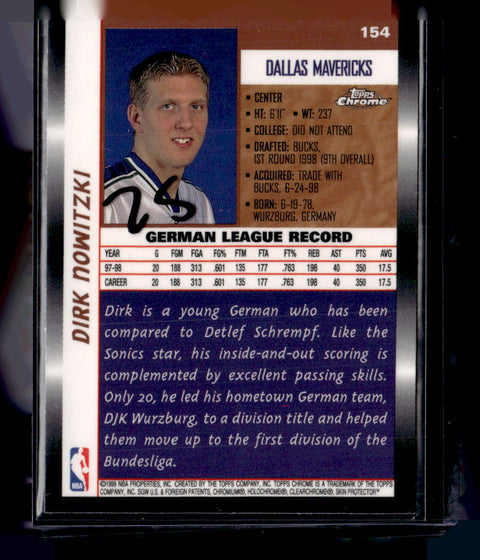 1998-99 Topps Chrome #154 Dirk Nowitzki