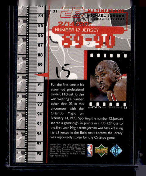 1998 Upper Deck Michael Jordan Living Legend #31 Michael Jordan