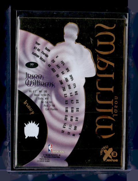 1999 Skybox E-X Century #77 Jason Williams