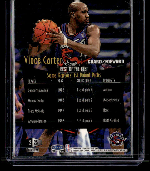 1998-99 Flair Showcase #25 Vince Carter Flair Showcase Row 2