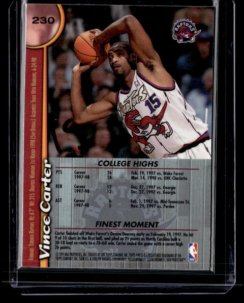 1998-99 Finest #230 Vince Carter