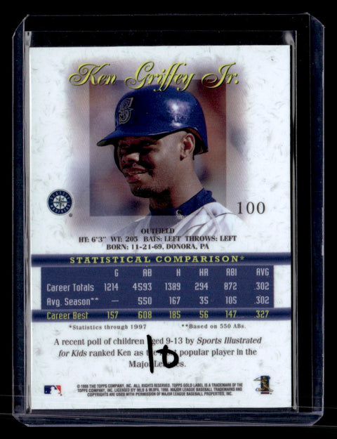 1998 Topps Gold Label #100 Ken Griffey Jr.