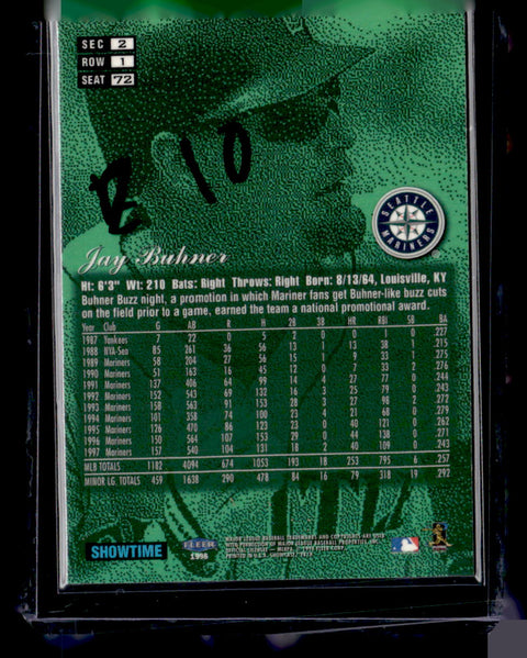 1998 Flair Showcase #72 Jay Buhner Row 1