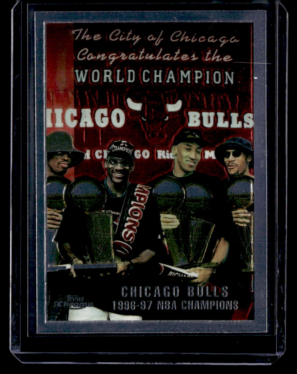 1997-98 Topps Chrome #51 Chicago Bulls Checklist