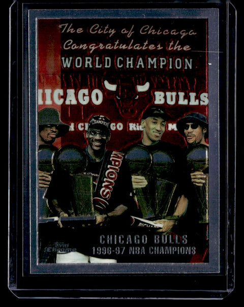 1997-98 Topps Chrome #51 Chicago Bulls Checklist