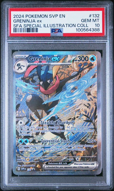 2024 Pokemon Svp Promo #132 Greninja Ex Sfa Special Illustration Coll PSA 10
