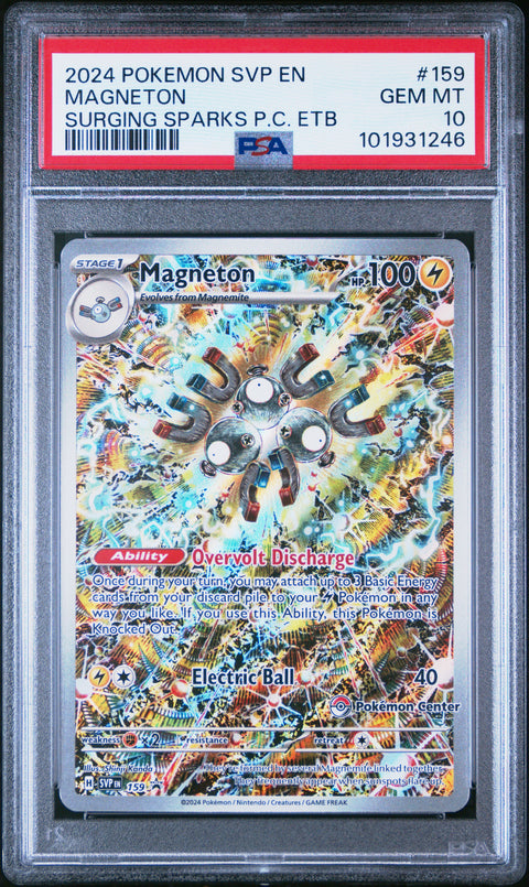 2024 Pokemon Pokemon Center Black Star Promo #159 Magneton PSA 10