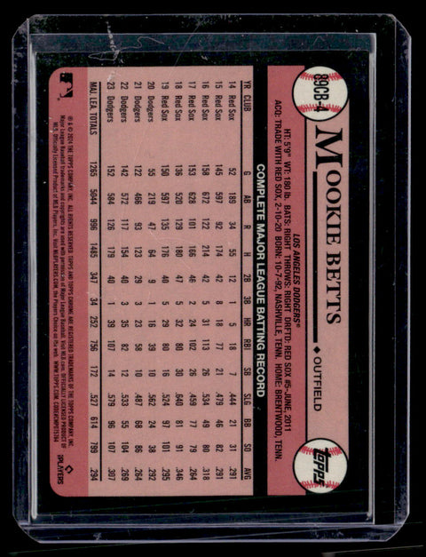 2024 Topps Chrome Mookie Betts 35th Anniversary SuperFractors /1