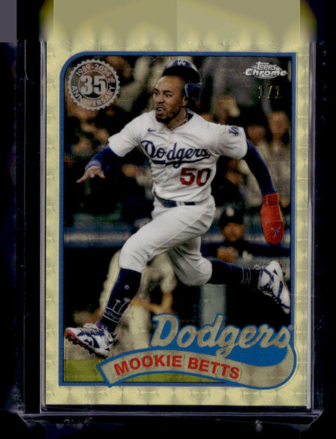 2024 Topps Chrome Mookie Betts 35th Anniversary SuperFractors /1