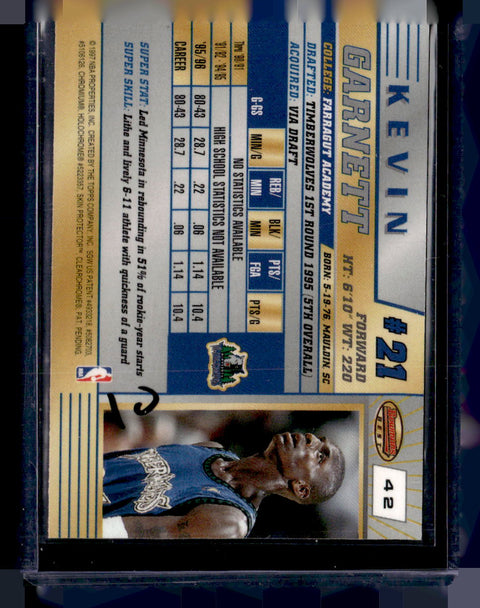 1996-97 Bowman's Best #42 Kevin Garnett