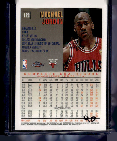 1998 Topps Chrome #123 Michael Jordan