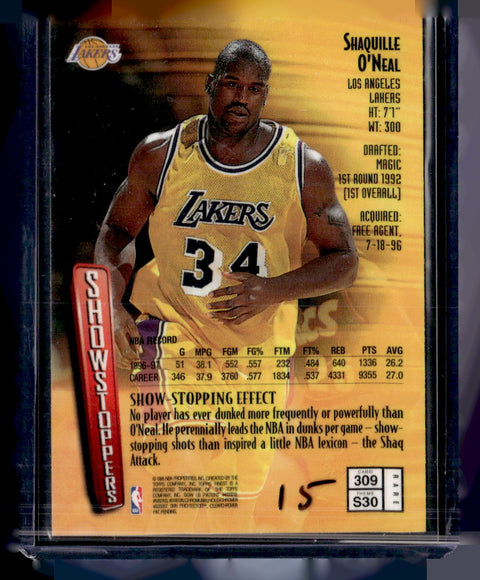 1998 Topps Finest #309 Shaquille O'Neal