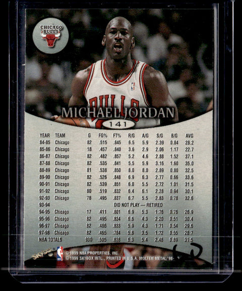 1998-99 SkyBox Molten Metal #141 Michael Jordan
