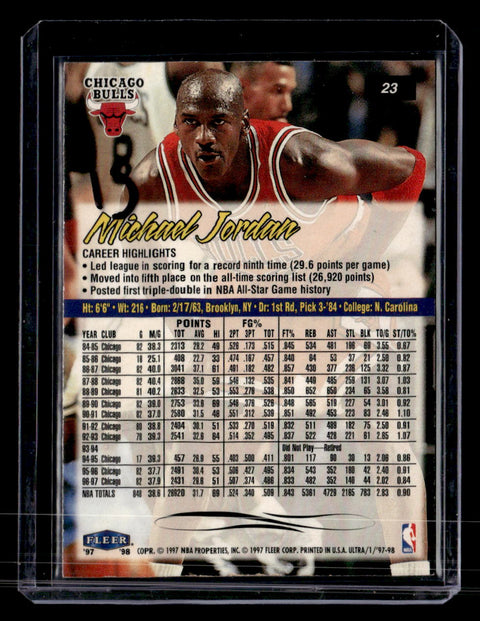 1997-98 Ultra #23 Michael Jordan