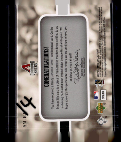 2007 Upper Deck Ultimate Collection #SM-RJ Randy Johnson Ultimate Star Materials