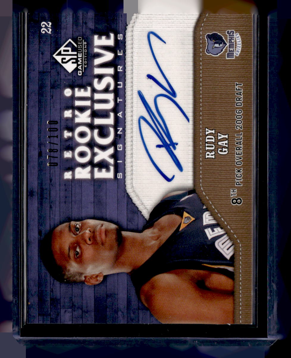2009-10 SP Game Used #RR-RG Retro Rookie Exclusive Rudy Gay /100