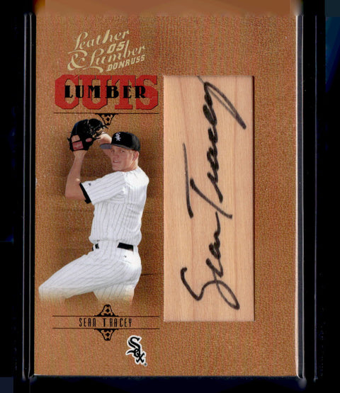 2005 Donruss Leather & Lumber #LC-174 Sean Tracey Signatures Lumber Cuts #/256