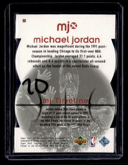 1998 Upper Deck MJx #88 Michael Jordan Timepieces Red #/2300