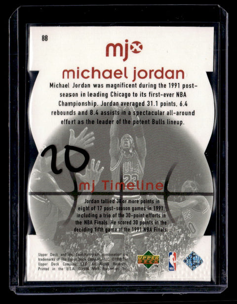 1998 Upper Deck MJx #88 Michael Jordan Timepieces Red #/2300