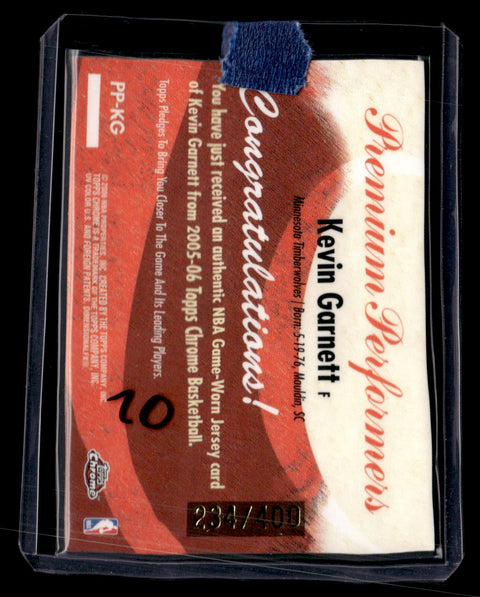 2006 Topps Chrome #PP-KG Kevin Garnett Premier Performers /400