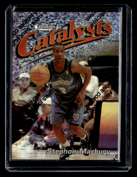 1997 Topps Finest #121 Stephon Marbury Refractor /1090