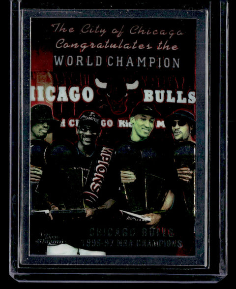 1998 Topps Chrome #51 Chicago Bulls Checklist