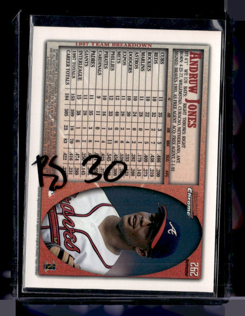 1998 Bowman Chrome #262 Andruw Jones Refractors