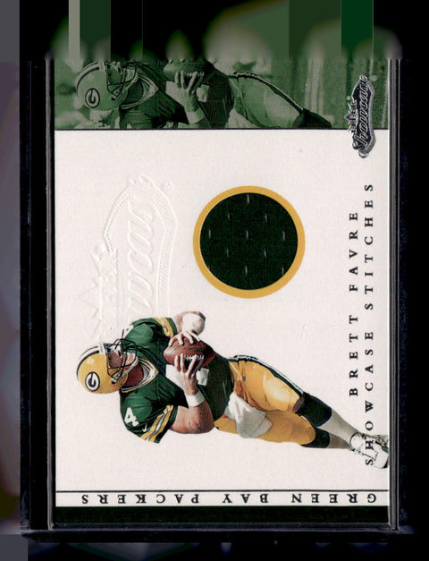 2001 Fleer Showcase Brett Favre Showcase Stitches
