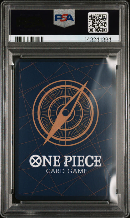 2025 ONE PIECE JAPANESE OP11-A FIST OF DIVINE SPEED STUSSY #085 SPECIAL ALTERNATE ART PSA 10