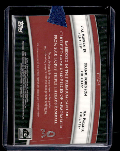 2010 Topps Triple Thread #TTRC-5 Ripken Jr. / Robinson / Palmer /36