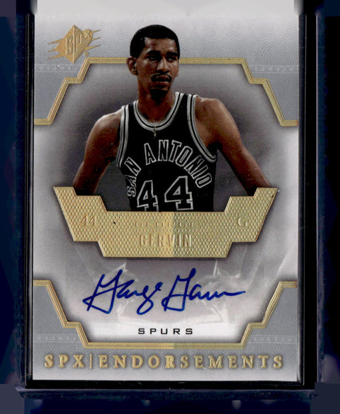 2007 SPX #E-GG George Gervin Endorsements Auto