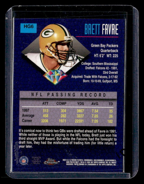 1998 Topps Chrome #HG6 Brett Favre Hidden Gems