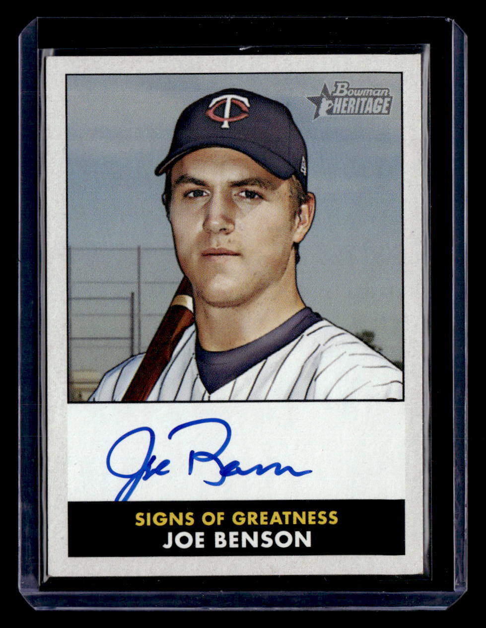 2007 Bowman Heritage #SG-WJB William Joseph Benson Signs Of Greatness