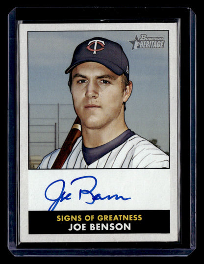 2007 Bowman Heritage #SG-WJB William Joseph Benson Signs Of Greatness