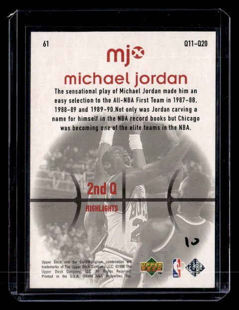 1998 Upper Deck MJx #61 Michael Jordan