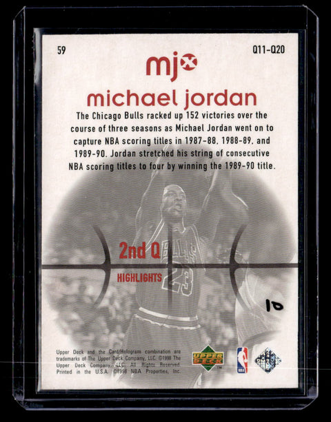 1998 Upper Deck MJx #59 Michael Jordan