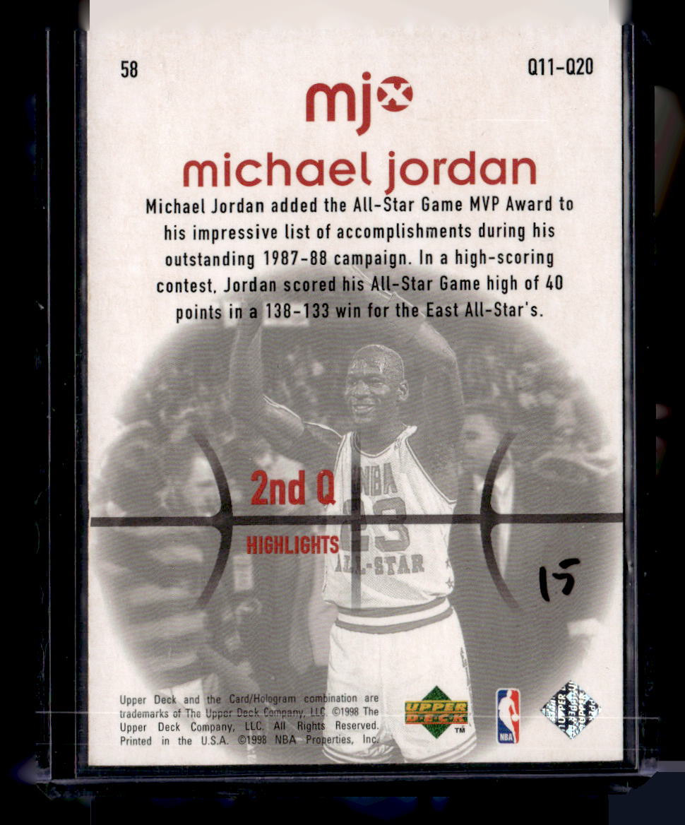 1998 Upper Deck MJx #58 Michael Jordan