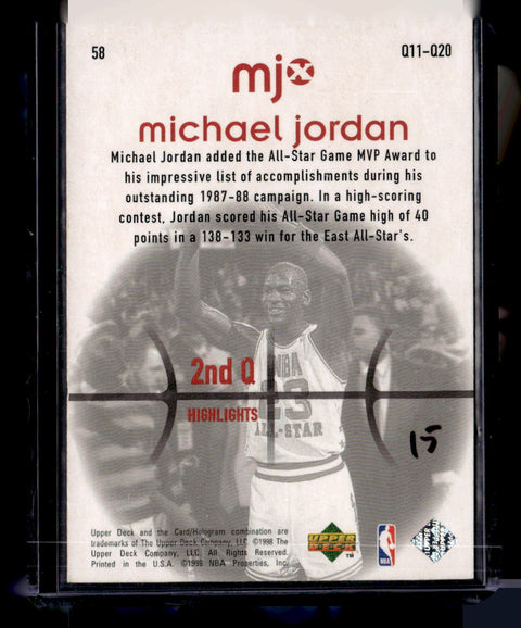 1998 Upper Deck MJx #58 Michael Jordan