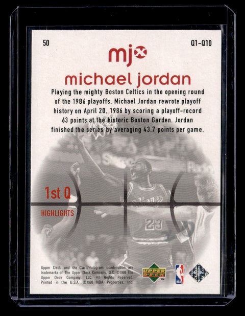 1998 Upper Deck MJx #50 Michael Jordan